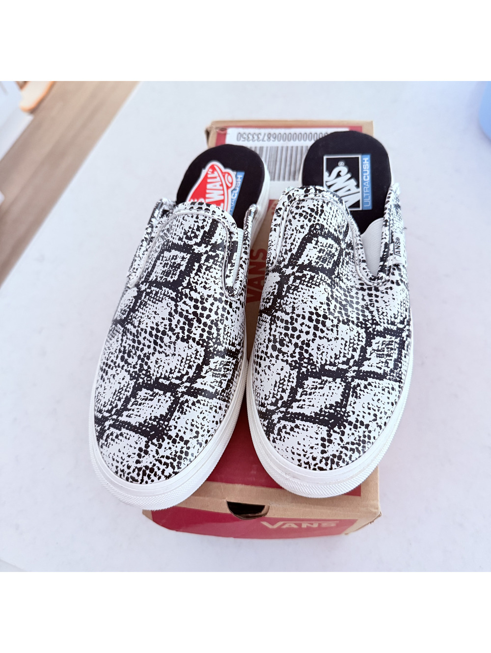 Vans Slip on snakeskin Mules